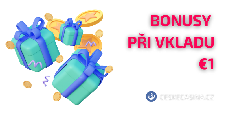 Bonusy pro vklad 1 €