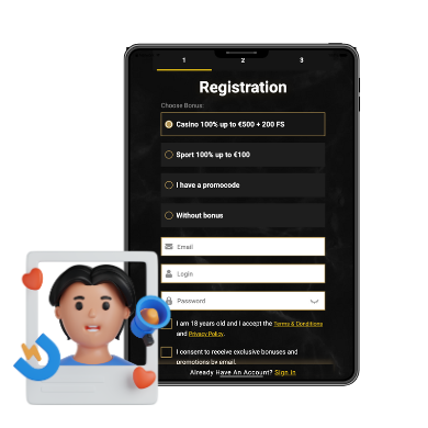 Registrace v Casinoly Casino