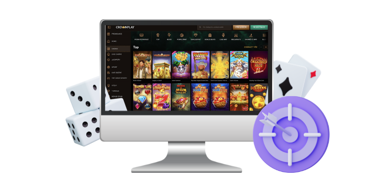 Nabídka her a automatů v CrownPlay Casino